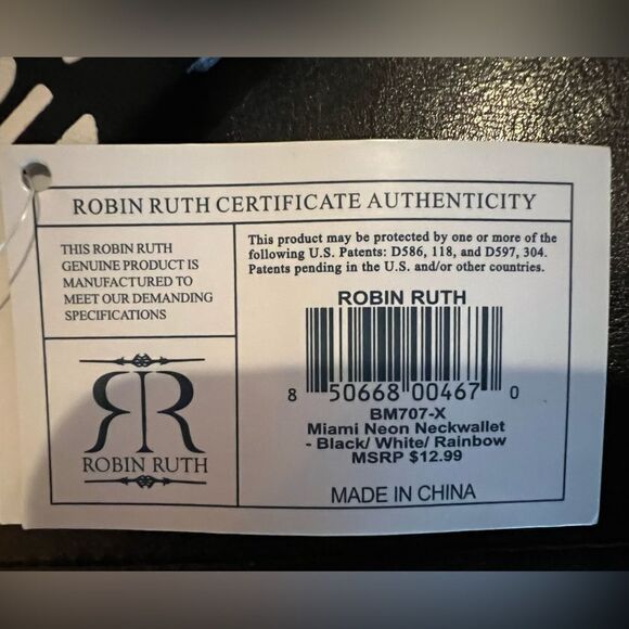 Robin Ruth Miami Cross Body Bag Canvas Double Zip Purse Adjustable Strap - Picture 7 of 9